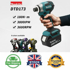 Makita DTD173 18V Brushless Impact Driver 180Nm Cordless Electric Drill Tool UK
