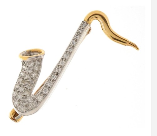 18ct two tone gold - , set