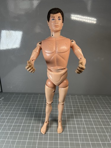Vintage action man flocked - action,