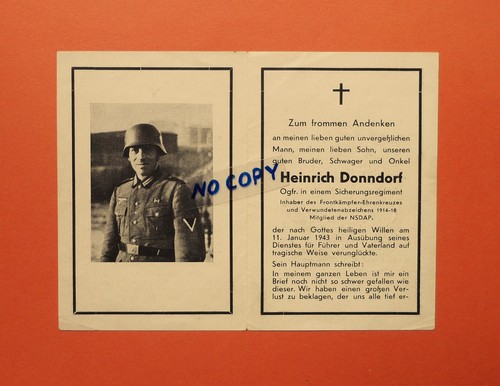 German death card security - death, ~security