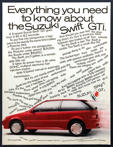 1989 suzuki swift - suzuki,
