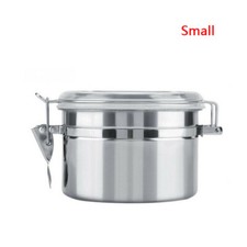 1/4Pcs Airtight Stainless Steel Canister for Coffee Flour Sugar Tea 17/12/10/7cm