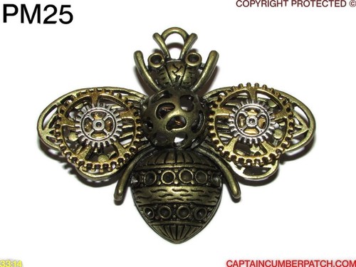 Steampunk brooch badge pin - steampunk,