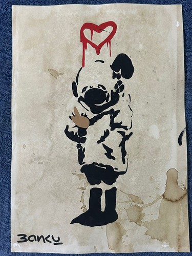 Banksy drawing and - banksy,