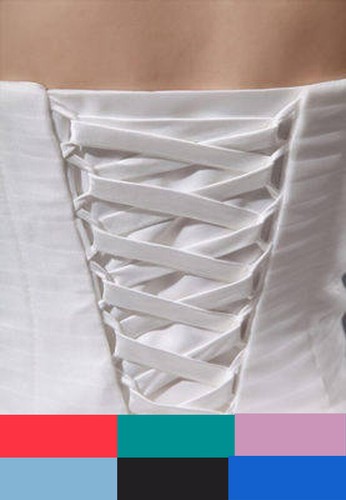 Wedding gown satin - corset, lace