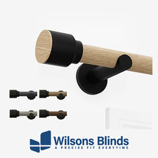Curtain Pole - Wood-Effect