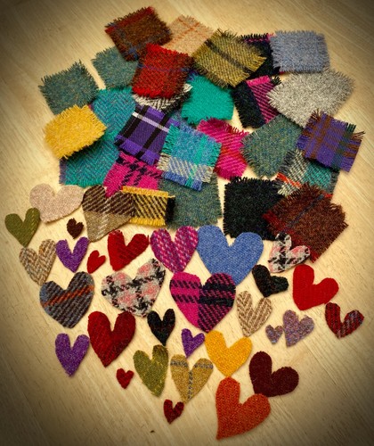 Harris tweed fabric craft - fabric,