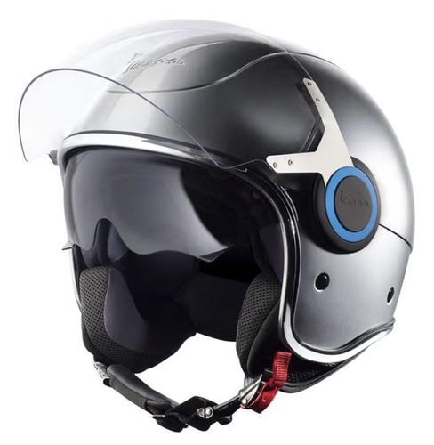 Jet helmet vespa silver - helmet,