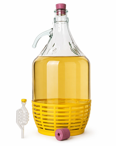 Glass demijohn swing top - glass,