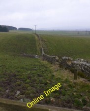 Photo 6x4 Electricity poles follow the wall Eglingham An electric fence r c2013
