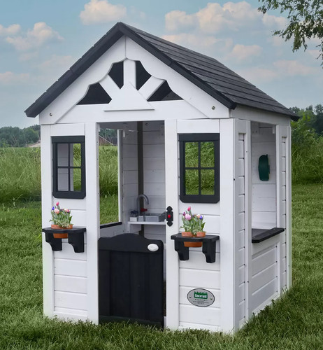 Wooden kids playhouse - wooden,