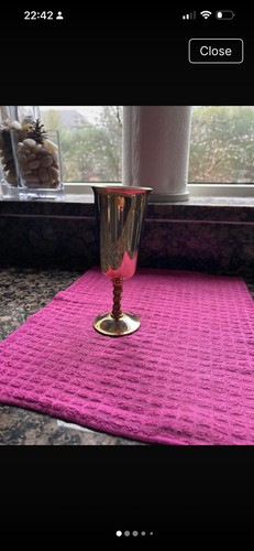 Falstaff gold plate - , stemmed
