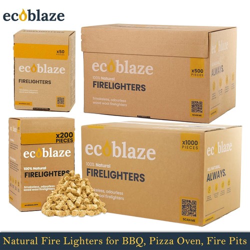 Ecoblaze natural firelighters - natural,