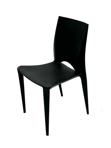 Black plastic office - black,