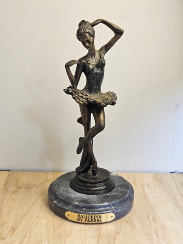 Vintage fayral signed bronze - signed,