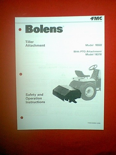 Bolens tractor tiller - bolens,