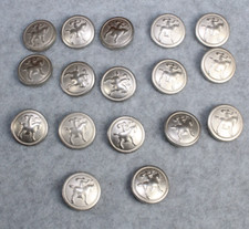 17 Hart Schaffner Marx Silver Tone Crest Replacement Buttons Blazer Sports Coat