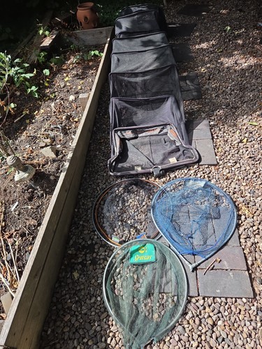 Fishing tackle joblot - joblot, nets
