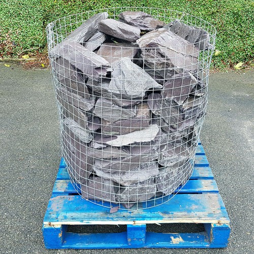 Blue slate landscaping - slate, &