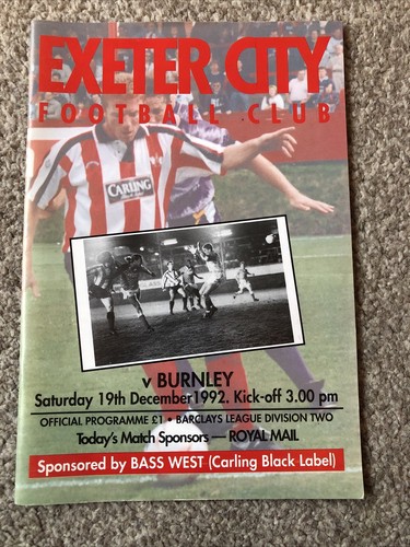 Exeter city burnley 19th - burnley,