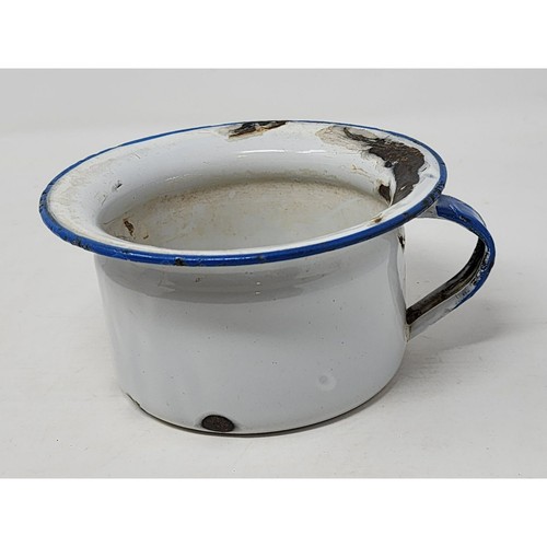 Enamelware childs chamber - enamelware,