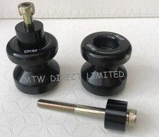 R&G RACING BLACK COTTON REELS BOBBINS KAWASAKI  ZXR750 ALL YEARS