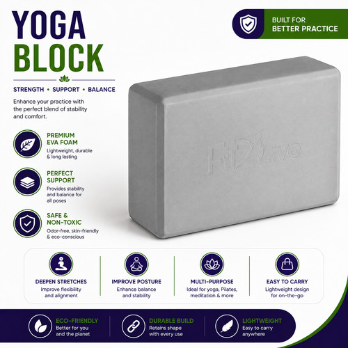 Yoga gym blocks brick - brick, foam