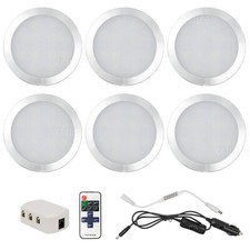 6x 12V Caravan Interior LED Spot Light Kit For VW T5 T6 Camper Van Motorhome RV