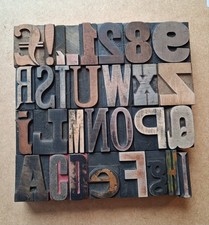 Vintage WOODEN Letterpress