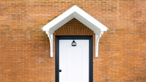 Grp trussed door canopy - trussed,