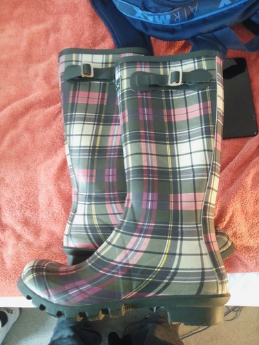 Lunar woman green tartan - woman's,