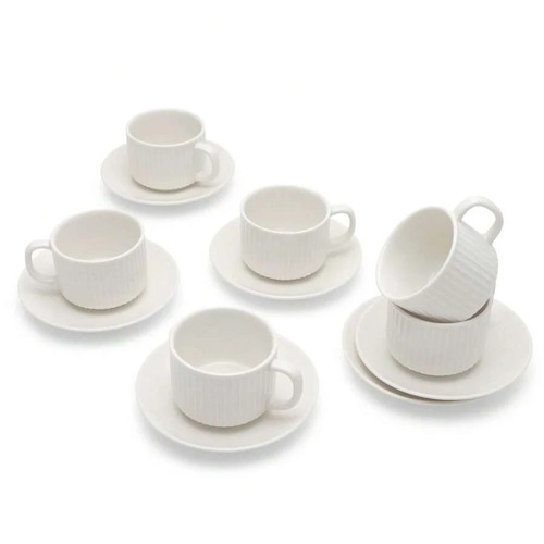 Set white espresso cups - of, 6