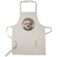 'Welsh Corgi Wearing Santa Hat' Kid’s Cooking Apron (AP00087921)