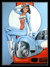 Gulf, Retro metal Aluminium