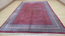 Large Persain Carpet Rug Hand Made Wool Vintage Living Room 10ft 4" x 6ft 8"