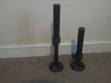 Used fishing seat box.MAVER D36 BLACK SHORT FOOTPLATE TELESCOPIC LEGS