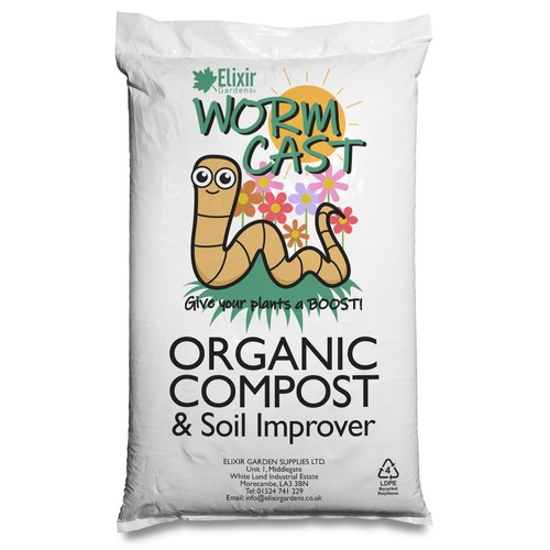 Worm manure castings 100 - castings, 100%