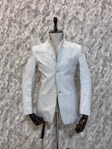 Rare versace leather blazer - versace,