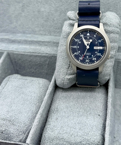 Seiko men automatic blue - 5, men's