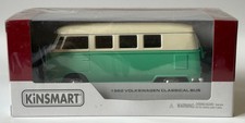 1962 Volkswagen Germany Car Bus Model Toy Diecast Green 1:32 Scale Kinsmart