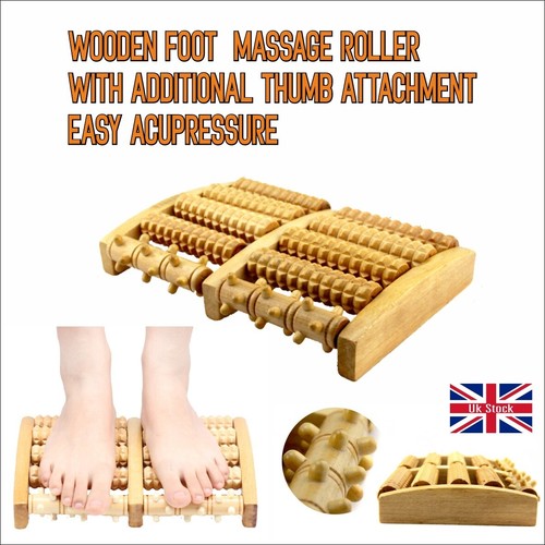 Foot wooden massage roller - massage,