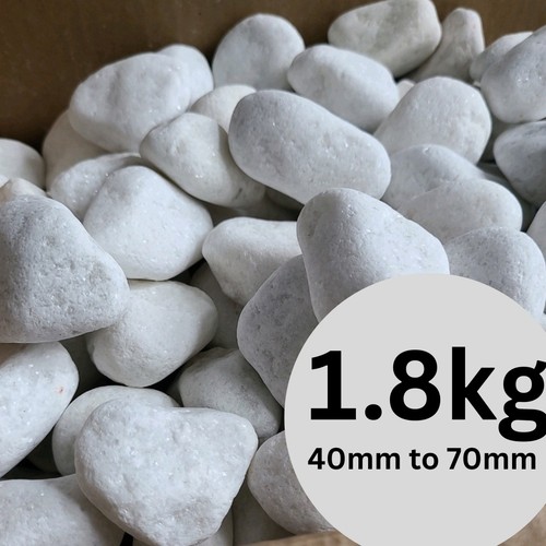 8kg white pebbles - 1.8kg, for
