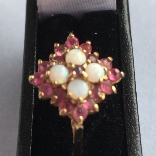 Lush ruby opal yellow gold - yellow,