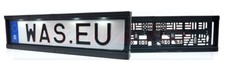 Oblong Rectangular Number Plate Holder + Built In LED Lights Car Truck Trailer
