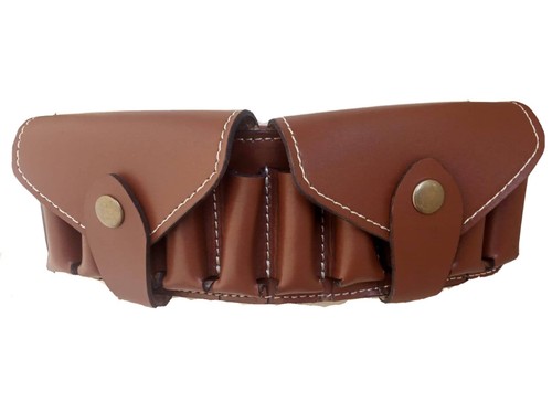 Genuine leather brown shotgun - leather,
