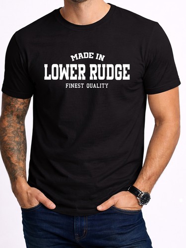 Lower rudge mens black tee - lower,