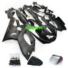 Black Carbon Fiber Fairing Kit + Bolts For YAMAHA YZF600R Thundercat 1997-2007