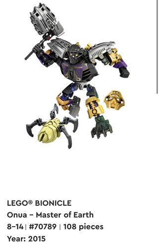 Lego bionicle onua - onua, of