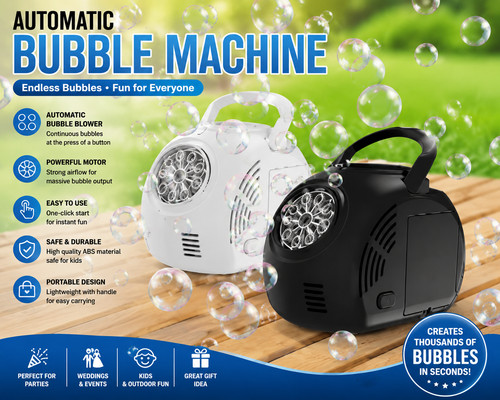 Automatic bubble machine - bubble,