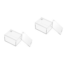  2 PCS Tarantula Enclosure Transparent Case for Reptile Terrarium Spiders